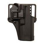 BLACKHAWK SERPA CQC HOLSTER WITH BLADE & PADDLE GLOCK 42 RIGHT HAND, POLYMER BLACK