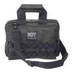 Bulldog Cases Deluxe 2 Pistol Range Bag With Strap & Molle, Nylon Black