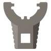 Real Avid Master-Fit Thin Castle Nut Wrench, Stainless Steel