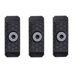 SLATE BLACK INDUSTRIES GRIP MINI PANELS 1-SLOT POLYMER BLACK 3 PER PACK