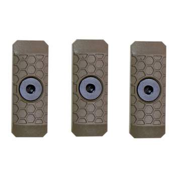 SLATE BLACK INDUSTRIES SLATE GRIP MINI PANELS 1-SLOT POLYMER FLAT DARK EARTH 3 PER PACK