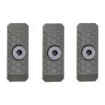 SLATE BLACK INDUSTRIES AR-15 GRIP MINI PANELS 1-SLOT  POLYMER O.D. GREEN 3 PER PACK