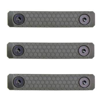 Slate Black Industries Grip M-LOK Panels 2-Slot Polymer O.D. Green 3 Per Pack
