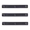 SLATE BLACK INDUSTRIES AR-15 GRIP M-LOK PANELS 3-SLOT POLYMER BLACK 3 PER PACK