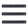 Slate Black Industries AR-15 Grip M-LOK Panels 3-Slot Polymer Black 3 Per Pack