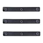 Slate Black Industries AR-15 Grip M-LOK Panels 3-Slot Polymer Black 3 Per Pack