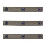 SLATE BLACK INDUSTRIES AR-15 GRIP M-LOK PANELS 3-SLOT POLYMER FLAT DARK EARTH 3 PER PACK