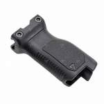 STRIKE INDUSTRIES AR-15 ANGLED GRIP LONG WITH CABLE MANAGEMENT FOR PIC RAIL, POLYMER BLACK