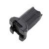 Strike Industries AR-15 Angled Grip Shrt With Cable Management For Pic Rail, Polymer Black
