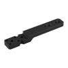 KINETIC RESEARCH WHISKEY-3 X-RAY/BRAVO CHASSIS MINIMALIST SPIGOT MOUNT, ALUMINUM BLACK