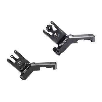 Ultradyne C2 Folding Front And Rear Offset Sight Combo Aperture, Black