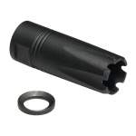 CMMG ZEROED .22LR FLASH HIDER 1/2-28, STAINLESS STEEL ANODIZED