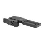 MIDWEST INDUSTRIES QD OPTIC MOUNT FOR TRIJICON MRO LOW, ALUMINUM BLACK