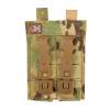 GREY GHOST GEAR DOUBLE PISTOL MAGNA MAG POUCH LAMINATE, MULTICAM