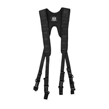 Grey Ghost Gear LE Duty Belt Suspenders, Nylon Black