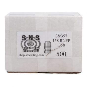 SNS CAST BULLETS 38 CALIBER (.358