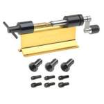 FORSTER ORIGINAL CASE TRIMMER KIT WITH PILOTS & COLLETS, STEEL GOLD