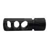 Meraki Machine M1 3 Port Muzzle Brake .223, .725, 1/2X28, Stainless Steel Matte Black