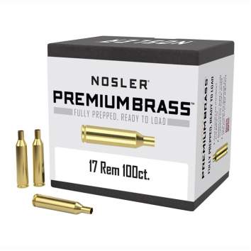 Nosler 17 Remington Brass 100 Per Box