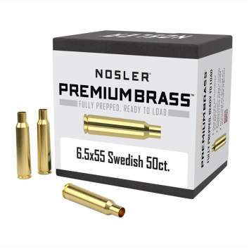 Nosler 6.5X55MM Swedish Mauser Brass 50 Per Box