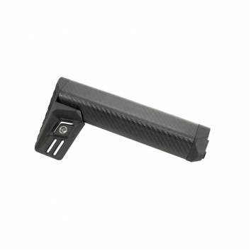 Lancer Systems AR-15 Round Carbon Fiber Stock Fixed A2 Length Black