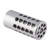 Tactical Solutions Compensator 22 Caliber 1/2-28, Aluminum Silver
