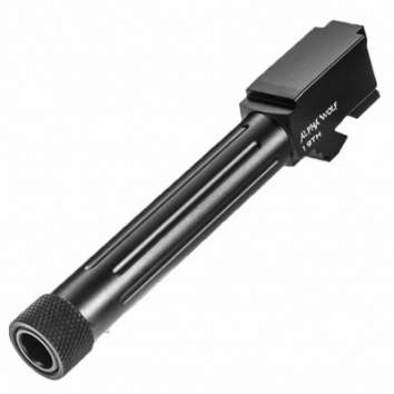 Lone Wolf Dist. M19 AlphaWolf Barrel M/19 9MM Threaded 1/2 x 28, Black