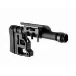 Modular Driven Technologies Skeleton Carbine Stock With Cheek Riser 9.75in, Adjustable Aluminum Black