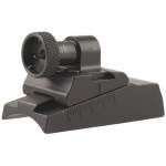 WILLIAMS GUN SIGHT THOMPSON CENTER ENCORE ADJUSTABLE PEEP WGRS RECEIVER REAR SIGHT, BLACK