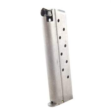 Colt 1911 Commander, Government Magazine Assembly .38 Super, 9 Round, Stainless Steel Silver