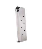 Colt 1911 Commander, Government Rail Magazine Assembly .45 ACP 8 Round Stainless Steel Silver