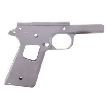 Caspian 1911 Government Standard Receiver With Nowlin Smooth 45ACP Smooth Stainless Steel Frame