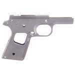 CASPIAN 1911 OFFICERS RECEIVER WITH NOWLIN 25 LPI CHECKERING STAINLESS STEEL