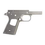 CASPIAN 1911 OFFICERS RECEIVER WITH STANDARD SMOOTH CHECKERING STAINLESS STEEL