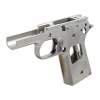 Caspian 1911 Officers Receiver With Standard Smooth Checkering Stainless Steel