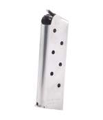 Chip Mccormick Custom .45 Off 45ACP No Pad 7 Round Stainless Steel, Silver