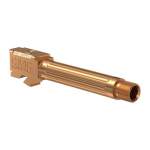 CMC Triggers Drop-In Fluted Barrel For G19 Threaded 1/2-28 Ticn Bronze