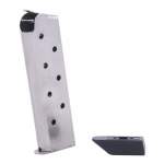 CHIP MCCORMICK CUSTOM SHOOTING STAR MATCH GRADE MAGAZINE 45ACP WITH PAD, 8-ROUND STAINLESS STEEL SILVER