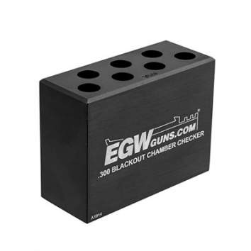 EGW .300 Blackout 7-hole Cartridge Checker, Aluminum Black