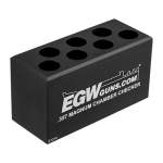 EGW .357 MAGNUM 7-HOLE CARTRIDGE CHECKER, ALUMINUM BLACK