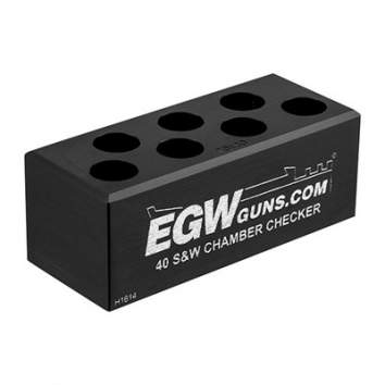EGW .40 S&W 7-Hole Cartridge Checker, Aluminum Black