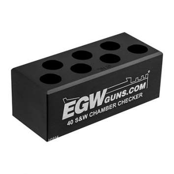 EGW .45 ACP 7-Hole Cartridge Checker, Aluminum Black