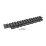 EGW CZ 457 11MM 1-PIECE PICATINNY BASE 0 MOA, ALUMINUM BLACK
