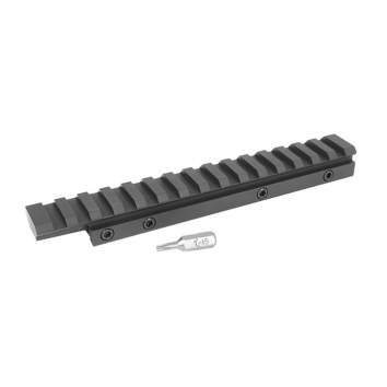 EGW CZ 457 11MM 1-Piece Picatinny Base 20 MOA, Aluminum Black