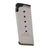 Kahr Arms Flush baseplate fits Kahr CM, MK, PM models  6-Round 9MM, Stainless Steel Silver