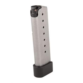 Kahr Arms Grip ext. fits Kahr K, KP, CW models 8 Round 9MM Luger, Stainless Steel Silver