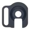 GG&G MOSSBERG 500/590 SINGLE POINT SLING ATTACHMENT, STEEL BLACK