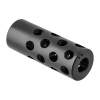 Gentry Custom Quiet Muzzle Brake 30 Caliber 1/2-28, Steel Matte Blued