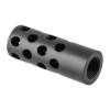 Gentry Custom Quiet Muzzle Brake 30 Caliber 1/2-28, Steel Matte Blued