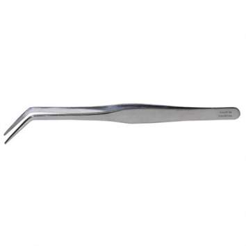 Brownells Shop Angle Point Tweezers, Steel Nickel
